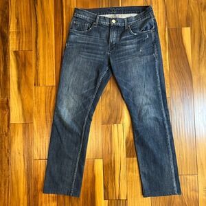 Robert Graham Yates Classic Fit Mens 34x29 Blue Distressed Jeans RS173125C